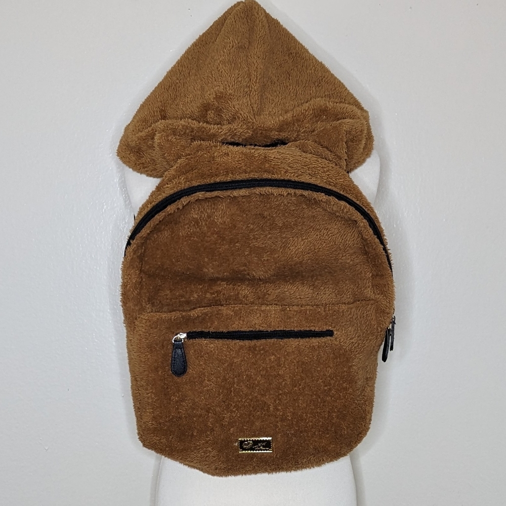 Betsy Johnson Teddy Bear Hooded Backpack